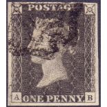 GREAT BRITAIN STAMPS : PENNY BLACK Plate