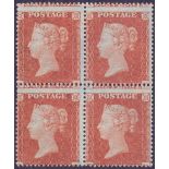 GREAT BRITAIN STAMPS : 1854 1d Red Brown