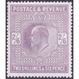 GREAT BRITAIN STAMP 1902 2/6 Lilac,