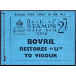 GREAT BRITAIN STAMPS 1936 2/- Bovril Booklet with Edward VIII stamps edition 357