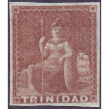 TRINIDAD STAMPS 1853 1d Brownish Red,