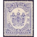 NORTH BORNEO STAMPS 1888 50c Violet,