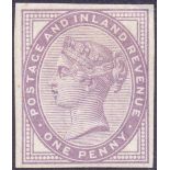 GREAT BRITAIN STAMP 1881 1d Lilac 16 dot four margin IMPRIMATUR SG 172