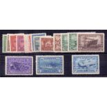 CANADA STAMPS 1942 lightly mounted mint War Effort set of 14 to $1,