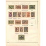 AZERBAIJAN STAMPS 1919 to 1923 fine mint collection on five Schaubek album pages inc 1922 overprint