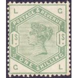 GREAT BRITAIN STAMP 1883 1/- Dull Green,