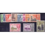 GOLD COAST STAMPS 1948 unmounted mint set of 12 to 10/- SG 135-146