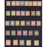 STAMPS BAVARIA, selection of mint issues on two stockpages with some useful values.