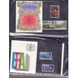 GREAT BRITAIN STAMPS Album with mostly 1960s & 70s presentation packs inc 1967 EFTA, Flowers,