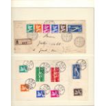 POSTAL HISTORY : SWITZERLAND, 1930/40s covers & fronts (x36) on album pages inc 1932 Disarmament,