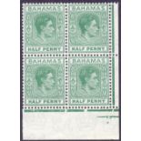 BAHAMAS STAMPS 1938 1/2d Green,