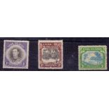 COOK ISLANDS STAMPS 1938 mounted mint set of 3 to 3/- SG 127-9
