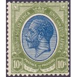 SOUTH AFRICA STAMPS 1913 10/- Deep Blue and Olive Green,