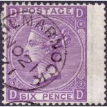 GREAT BRITAIN STAMP 1870 6d Mauve plate 9,