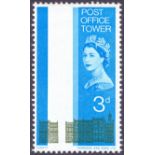 GREAT BRITAIN STAMP 1965 3d Post Office Tower "MISSING TOWER".