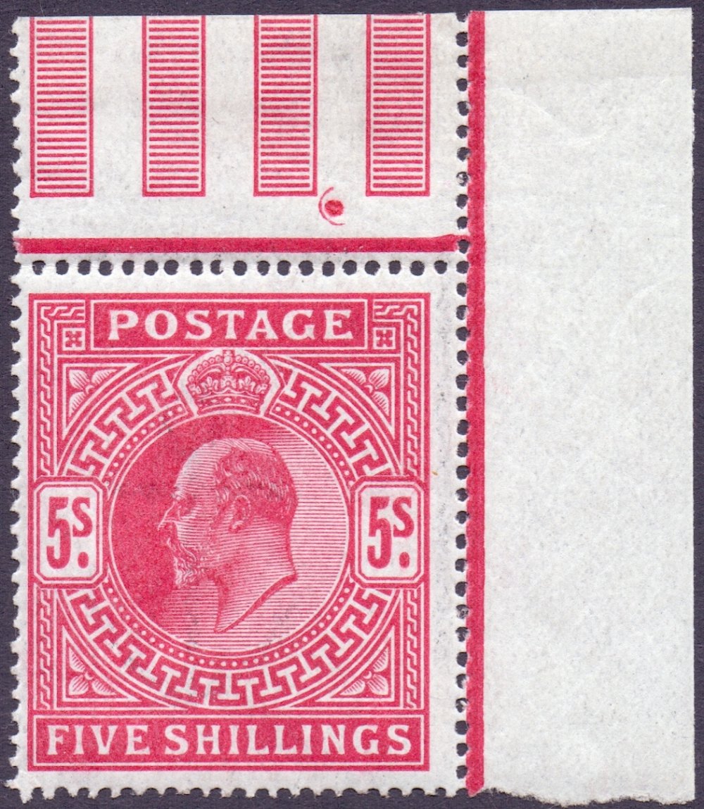 GREAT BRITAIN STAMP 1911 5/- Carmine Red,
