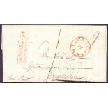 GREAT BRITAIN POSTAL HISTORY : 1831 Paid Wrapper entire to Upton upon Seven ,