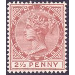 DOMINICA STAMPS 1879 2 1/2d Red Brown,