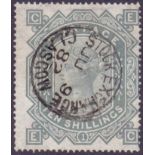 GREAT BRITAIN STAMP 1878 10/- Greenish Grey (EC) ,