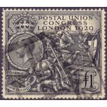 GREAT BRITAIN STAMP 1929 PUC £1 good commercially used example SG 438