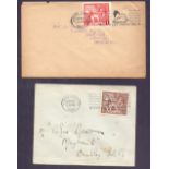 GREAT BRITIAN FIRST DAY COVER FDC 1924 Wembley Exhibition 1d and 1 1/2d on seperate (non matching)