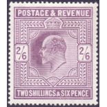 GREAT BRITAIN STAMP 1902 2/6 Dull Purple (chalky),