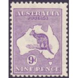 AUSTRALIA STAMPS 1916 9d Violet,