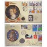 Album of mainly Benham Coin and Medalion covers some signed (51 covers) noted to include signed