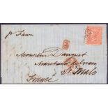 GREAT BRITAIN POSTAL HISTORY : CHANNEL ISLANDS, 1868 Nov,