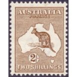 AUSTRALIA STAMPS 1913 2/- Brown,