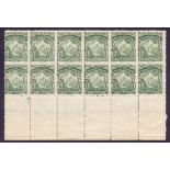 NEW ZEALAND STAMPS 1901 1/2d Green Perf 11x14,
