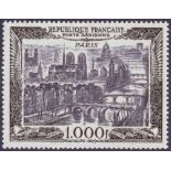 FRANCE STAMPS 1950 1000f Paris lightly mounted mint SG 1059 Cat £225