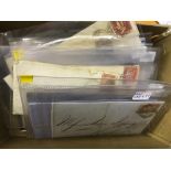 GREAT BRITAIN POSTAL HISTORY : Small box with 37 early covers, mostly Penny Reds,