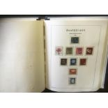 GERMANY STAMPS Printed Lighthouse album with pages from 1948-74 inc a fine range of used issues