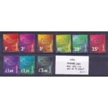 GREAT BRITAIN STAMPS 1994 Postage Due set of nine U/M, SG 102-110.