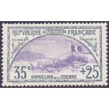FRANCE STAMPS 1917 War Orphans Fund, 35c+25c lightly M/M, SG 374.