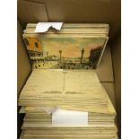 POSTCARDS : ITALY, box of approx 380 old mint & used Italian postcards.