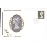 GRETA BRITAIN FIRST DAY COVER FDC 1973 20p high value Bradbury Contractors paper on pristine