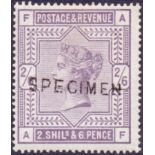 GREAT BRITAIN STAMP 1883 2/6 Lilac, unmo