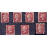 GREAT BRITAIN STAMPS 1864 1d Reds mounte