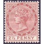 DOMINICA STAMPS 1879 2 1/2d Red Brown, m