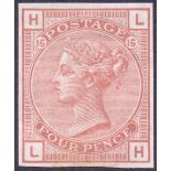 GREAT BRITAIN STAMP 1876 4d IMPERF Colou