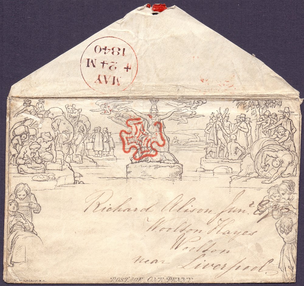 GREAT BRITAIN POSTAL HISTORY :1840 Mulr