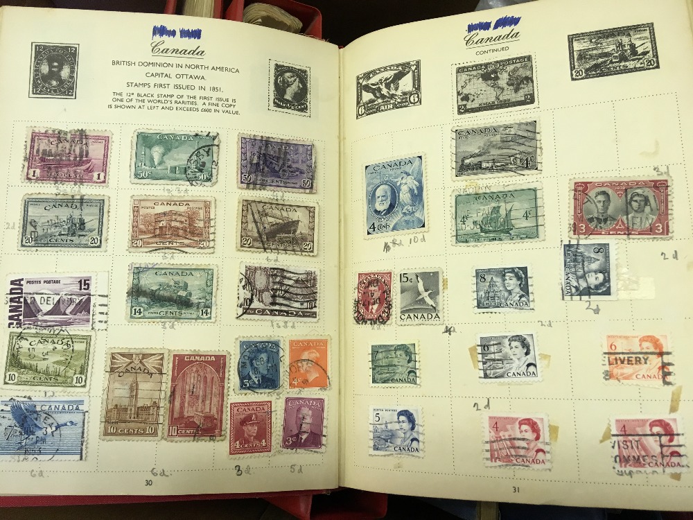 STAMPS : Glory Box of old albums, stock - Image 2 of 6