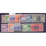 CAYMAN ISLANDS STAMPS : 1935 GV pictorial mounted mint set of twelve to 10/-, SG 96-107.