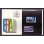 GREAT BRITAIN STAMPS 1967 EFTA presentation pack . Retail £49.