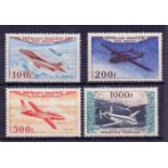 FRANCE STAMPS 1954 mounted mint Air set to 1000f (4) SG 194-7 Cat £475