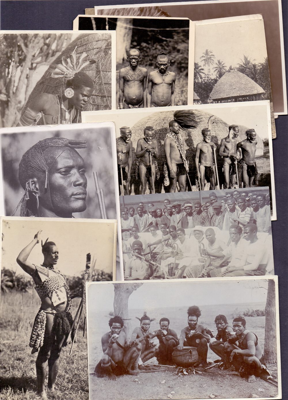 Ethnic Postcards, photographic cards from Samoa, New Zealand and Africa featuring tribesmen etc.