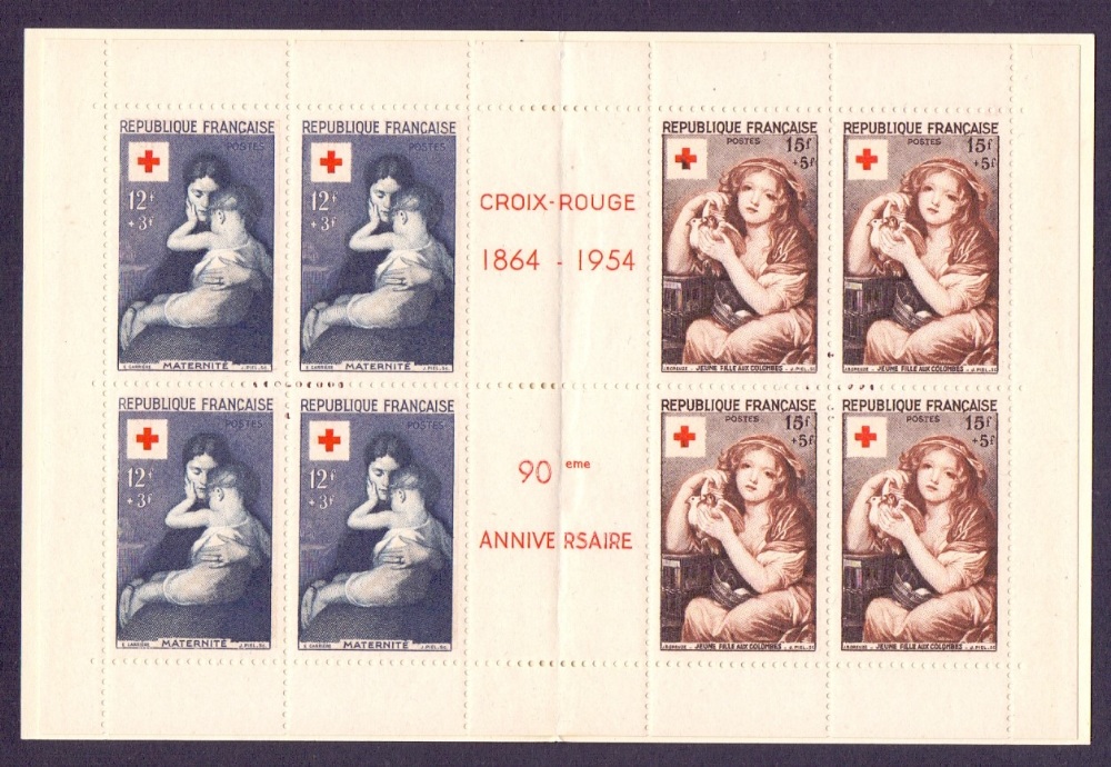 FRANCE STAMPS 1954 Red Cross Booklet Cat £200