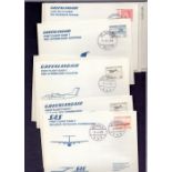 GREENLAND, a section of SAS or Greenlandair flown illustrated covers.